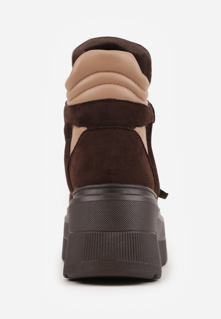 Botine Gelira Bej cu maro