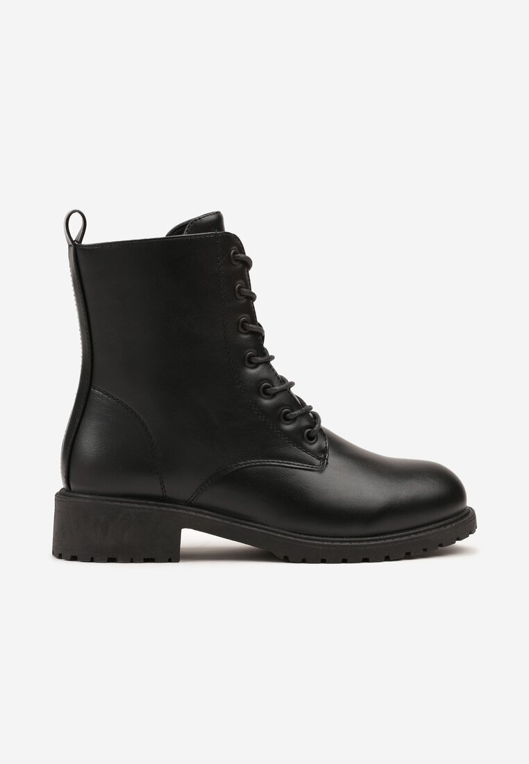 Czarne Klasyczne Botki Workery Morienne