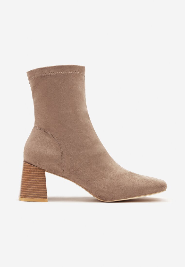 Botine Amiste Bej închis