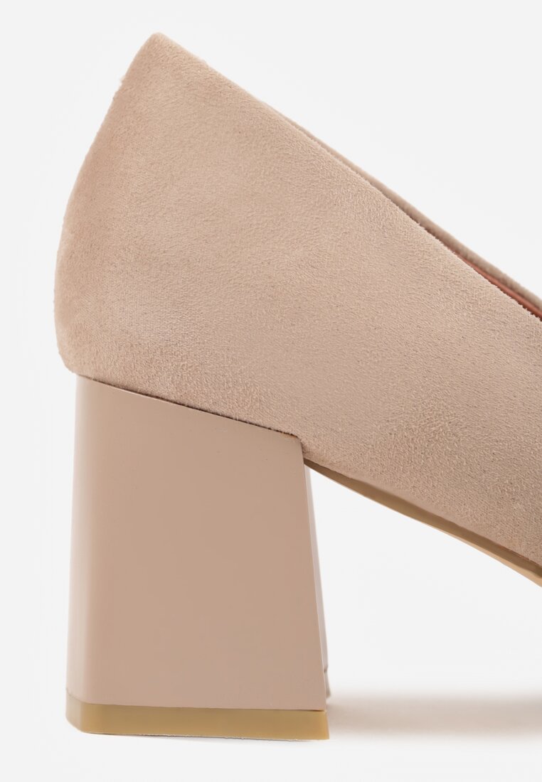 Pantofi cu toc Esande Bej închis