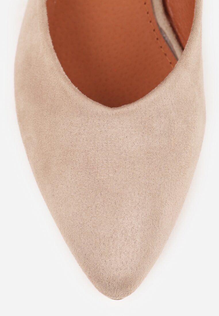 Pantofi cu toc Esande Bej închis