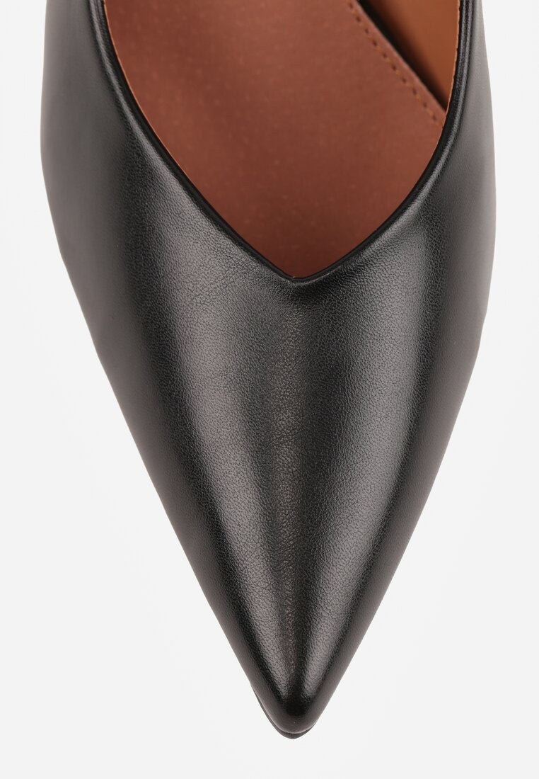 Czarne Szpilki Vices z Wkładką ze Skóry Naturalnej Anistte