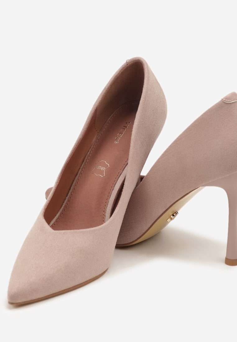 Pantofi stiletto Alondie Bej închis