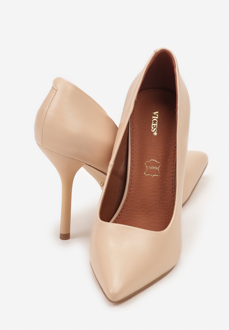 Pantofi stiletto Mivika Bej