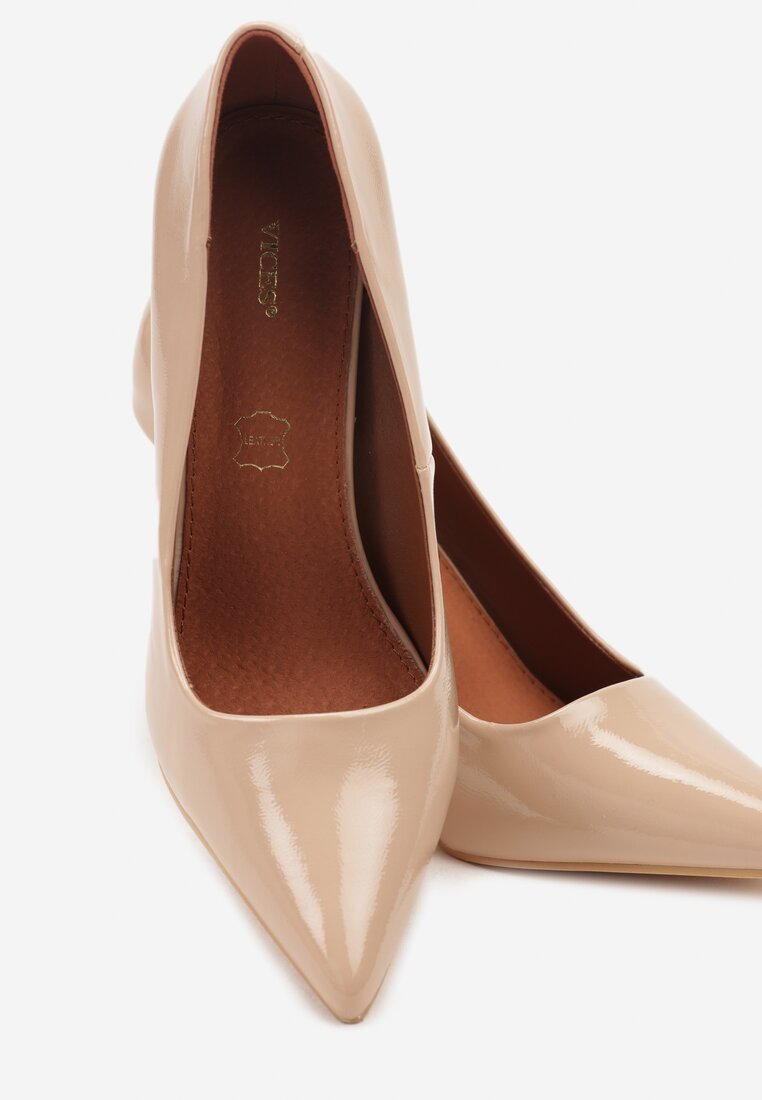 Pantofi stiletto Zitene Bej