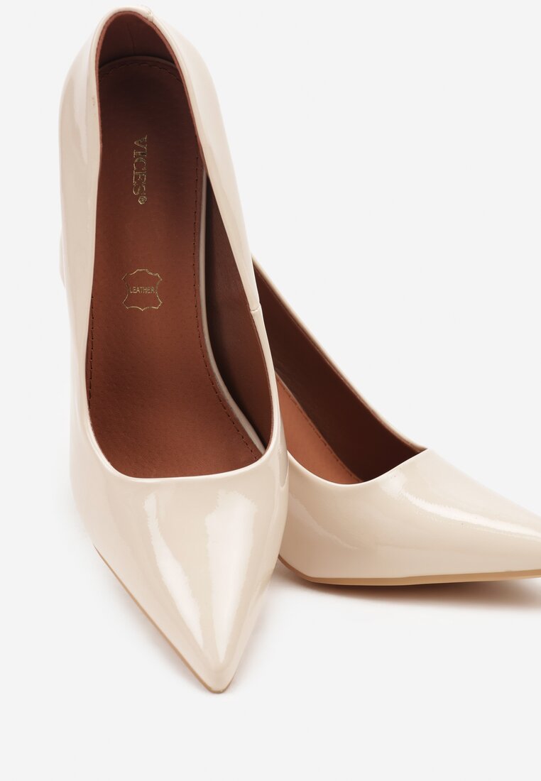 Pantofi stiletto Zitene Bej