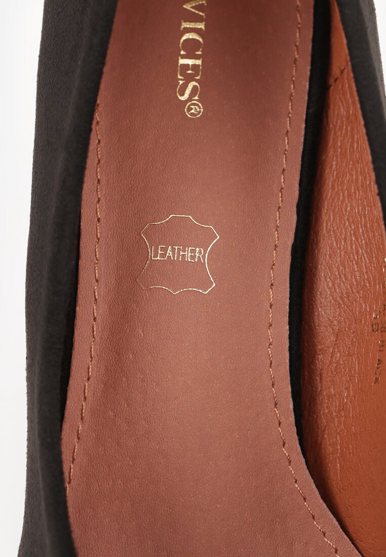 Czarne Szpilki Vices z Wkładką ze Skóry Naturalnej Muzite