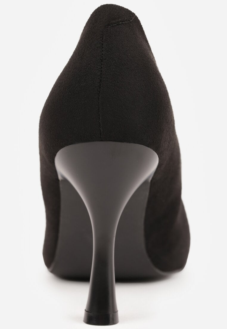 Czarne Szpilki Vices z Wkładką ze Skóry Naturalnej Muzite