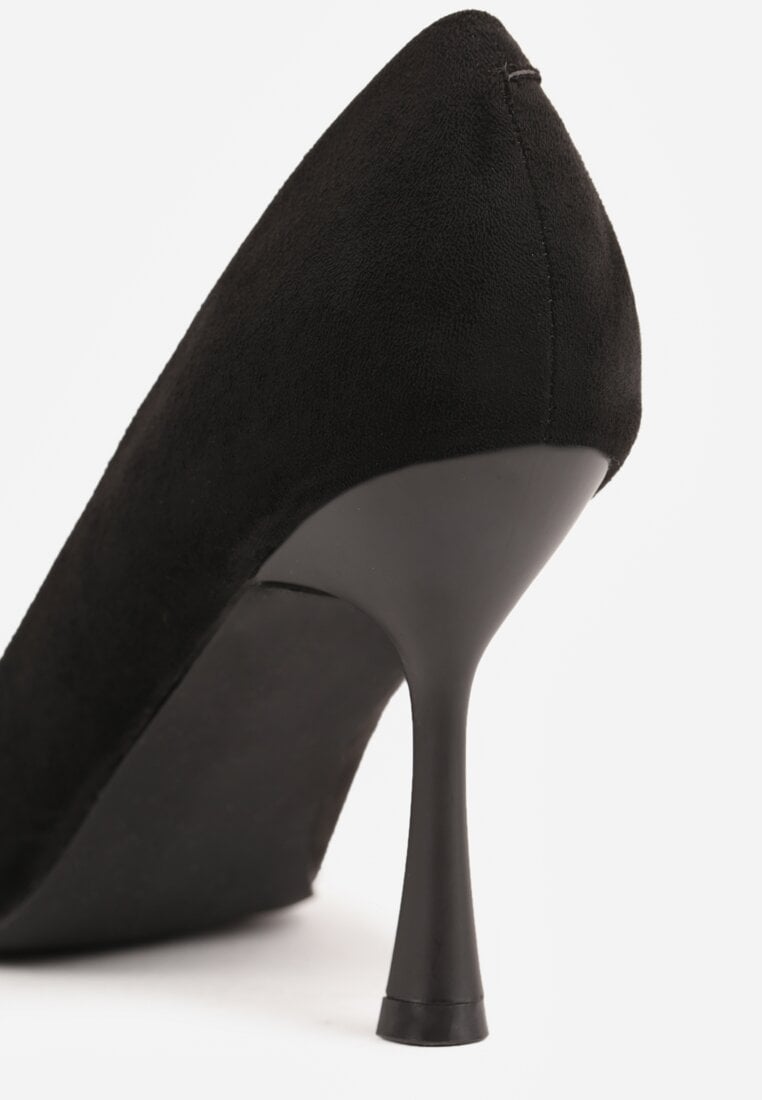 Czarne Szpilki Vices z Wkładką ze Skóry Naturalnej Gioriane