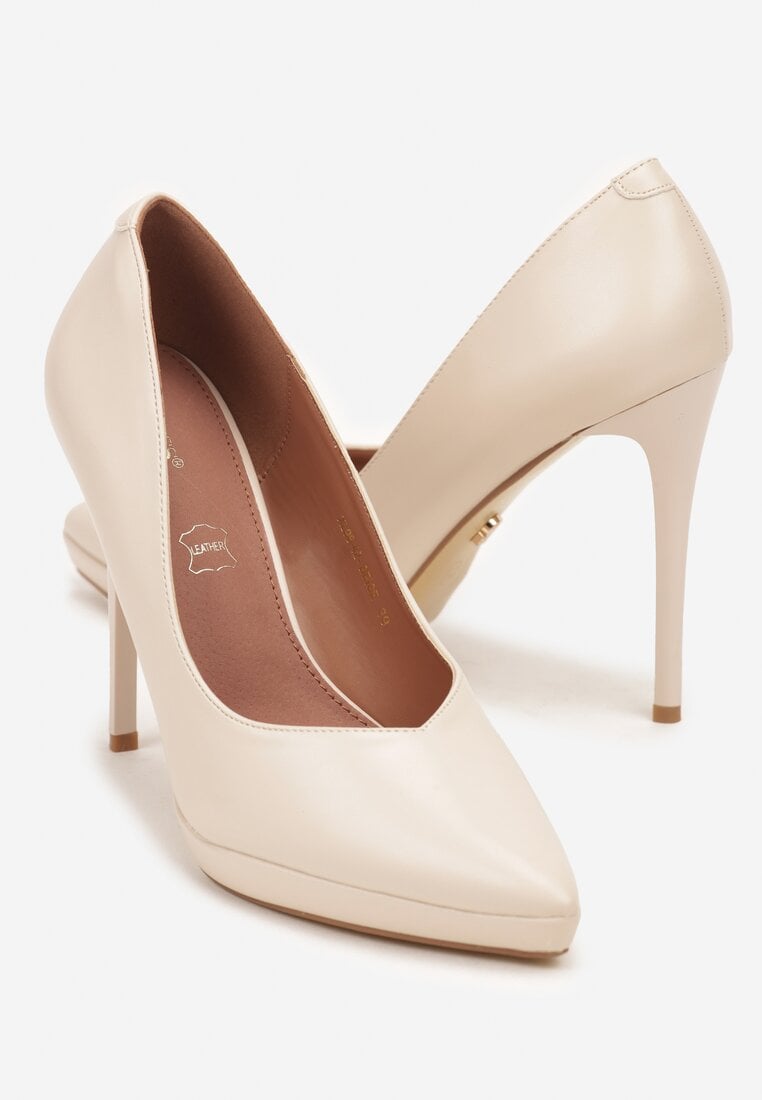 Pantofi stiletto Ahrrie Bej