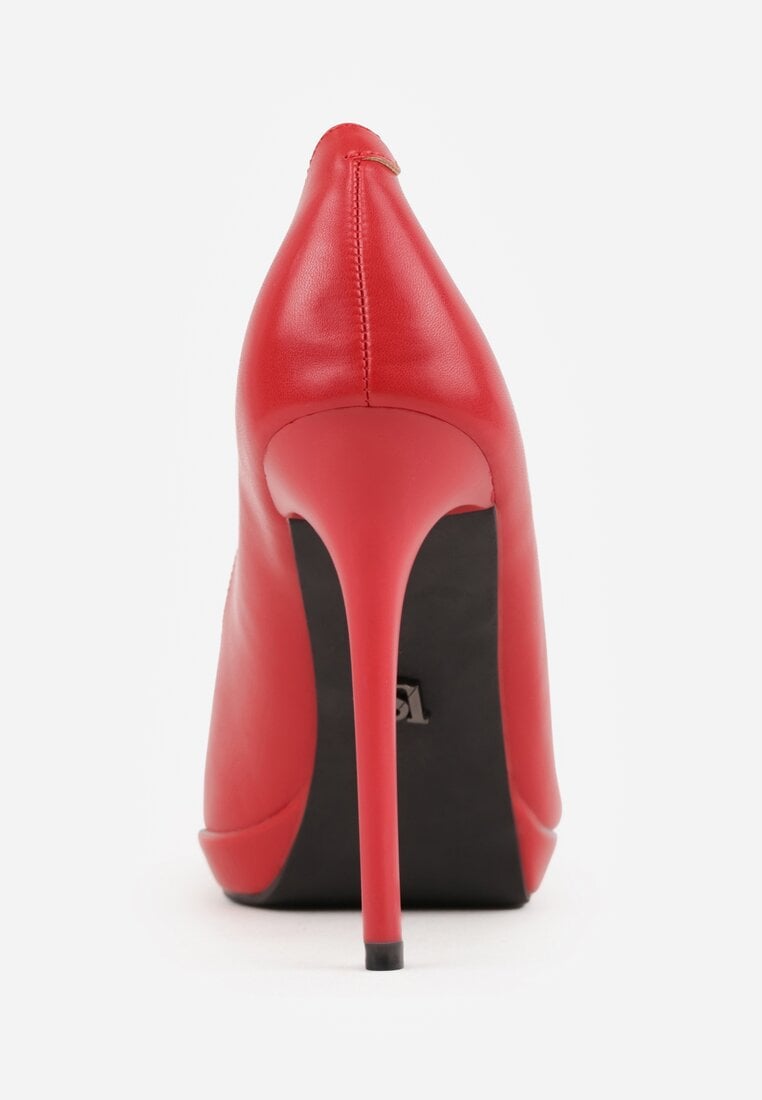 Pantofi stiletto Ahrrie Roșii