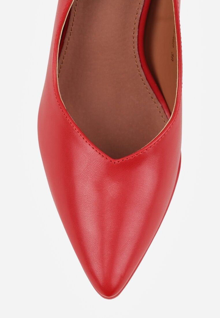 Pantofi stiletto Ahrrie Roșii