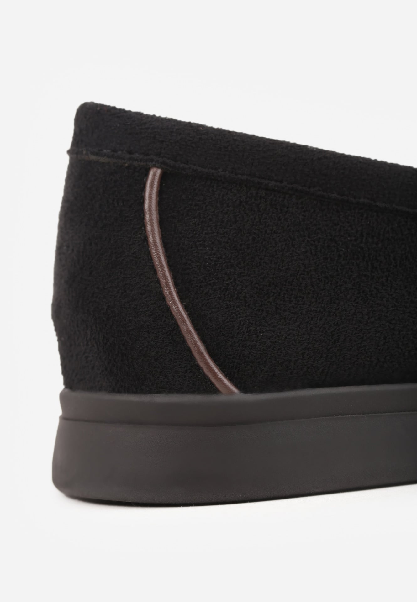 Czarne Mokasyny VICES z Imitacji Zamszu z Wkładką ze Skóry Naturalnej Dispova