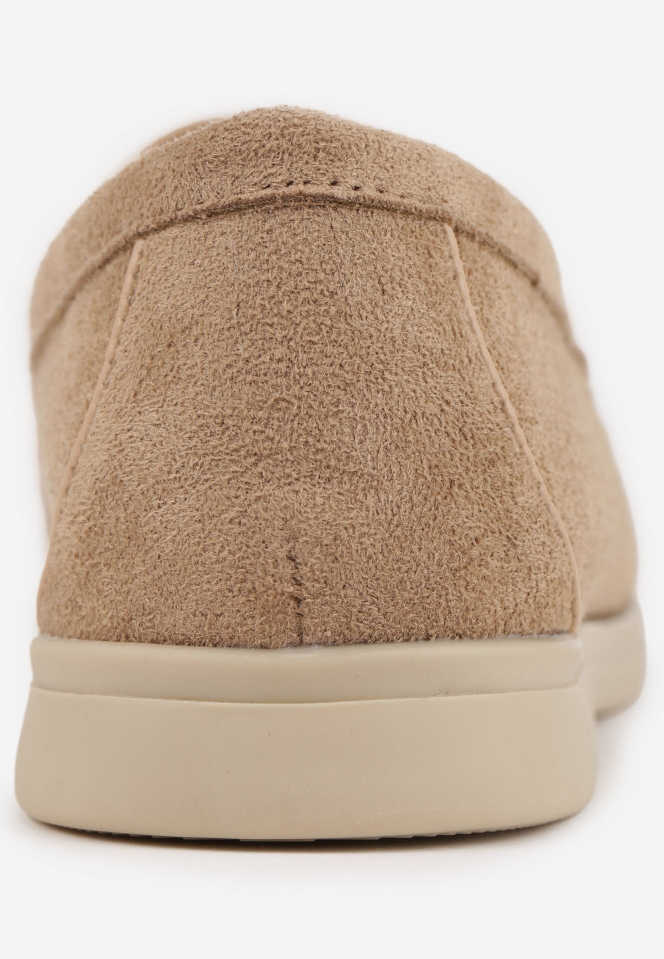 Ciemnobeżowe Mokasyny VICES z Imitacji Zamszu z Wkładką ze Skóry Naturalnej Dispova