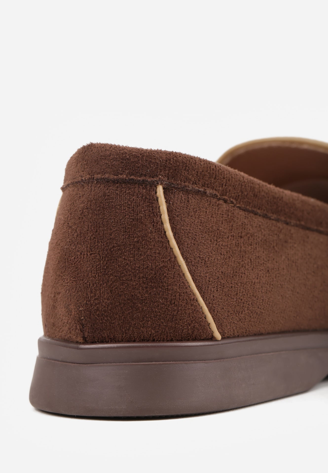 Brązowe Mokasyny VICES z Imitacji Zamszu z Wkładką ze Skóry Naturalnej Dispova