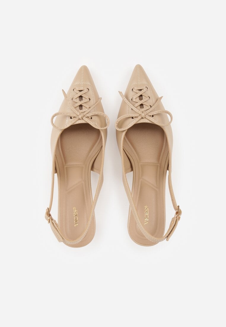 Pantofi stiletto Azimuna Bej închis