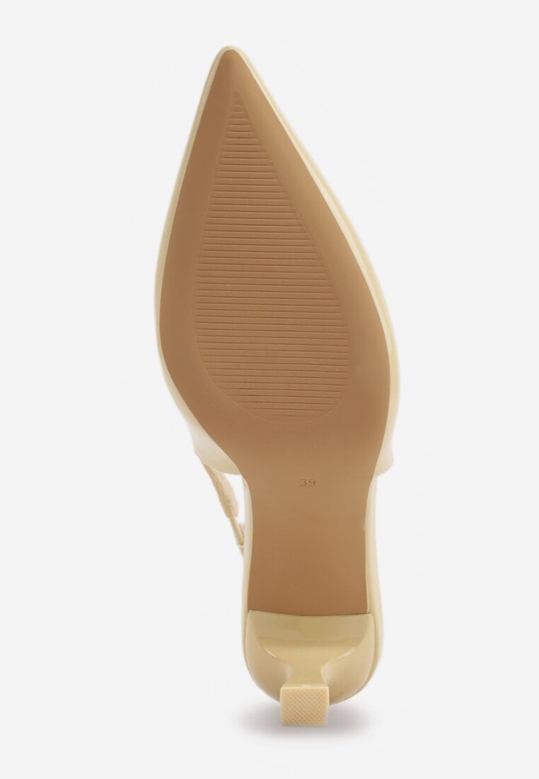 Pantofi stiletto Natera Galbeni