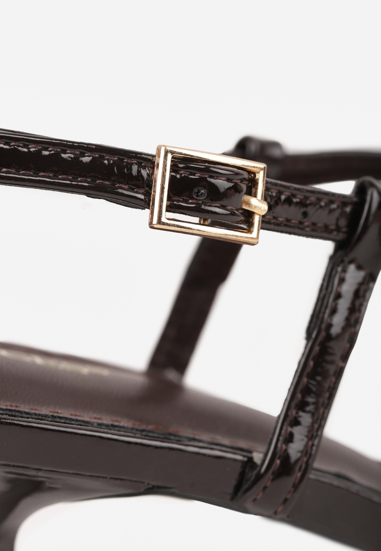 Brązowe Szpilki VICES z Aplikacją w Kształcie Kokardy Evithe