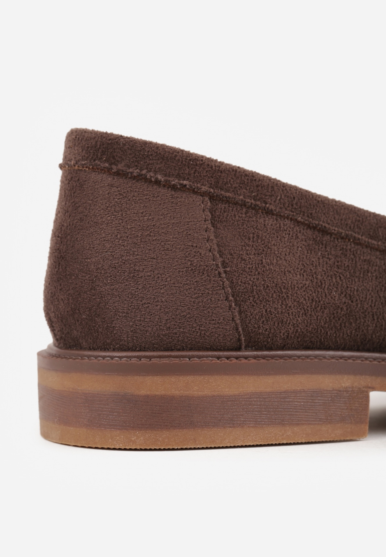 Ciemnobrązowe Mokasyny VICES ze Skórzaną Wkładką i Metaliczną Ozdobą Sereisana