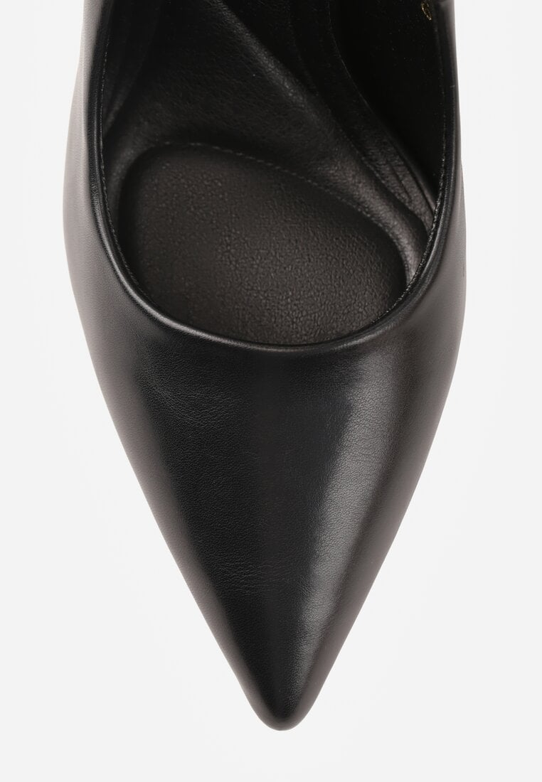 Czarne Gładkie Szpilki VICES w Klasycznym Stylu Temilis