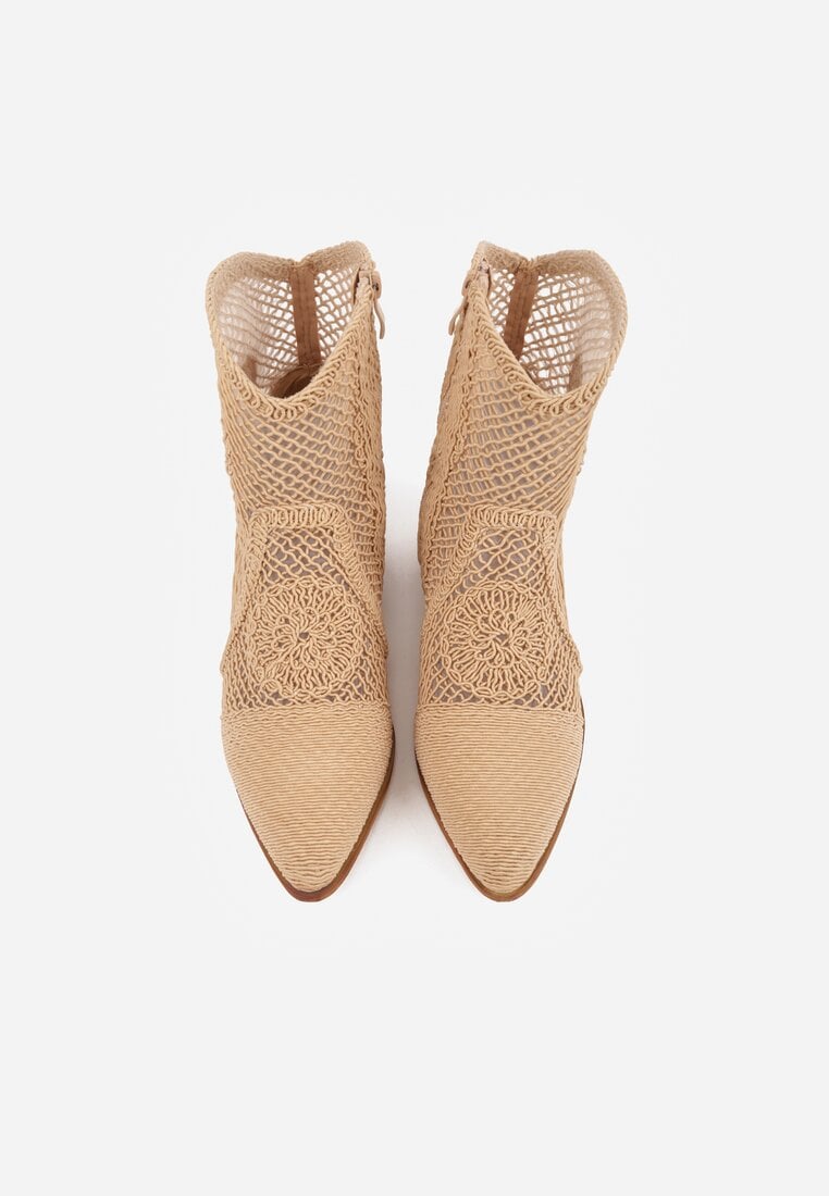 Botine Azinessa Bej închis