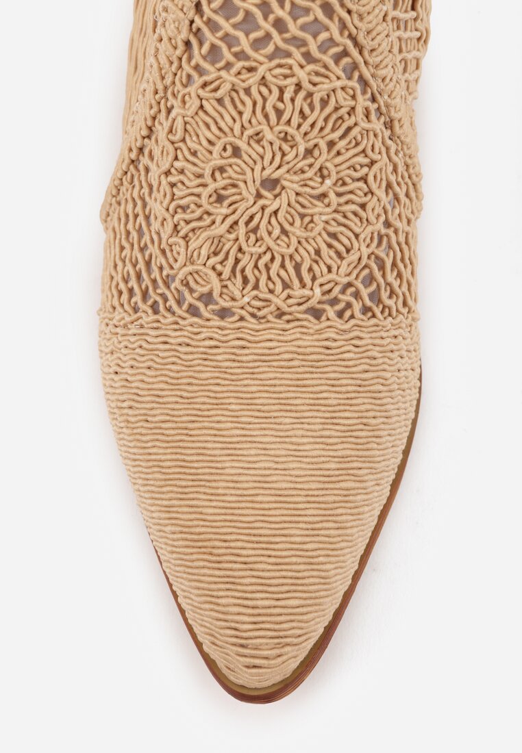 Botine Azinessa Bej închis