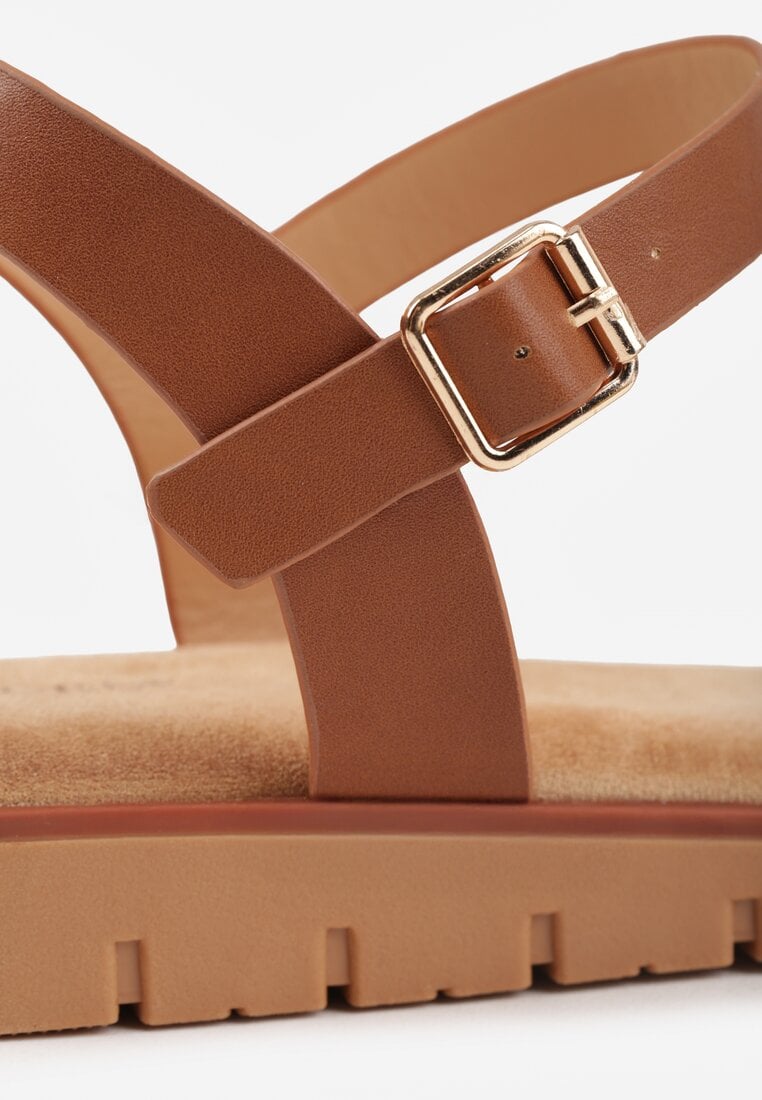 Różowe Sandały VICES w Stylu Basic z Paskiem z Klamerką Loretha