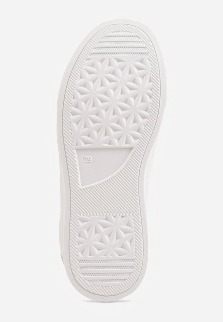 Białe Trampki o Klasycznym Fasonie na Platformie Opheme
