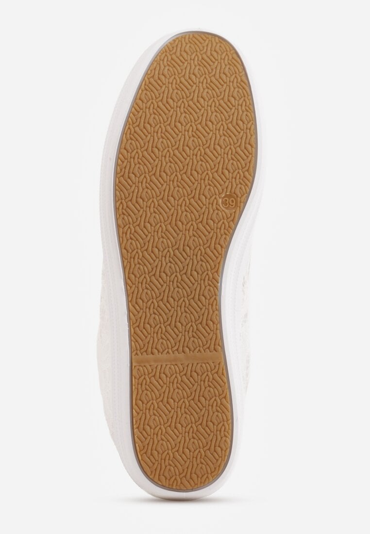 Białe Koronkowe Tenisówki Taralita