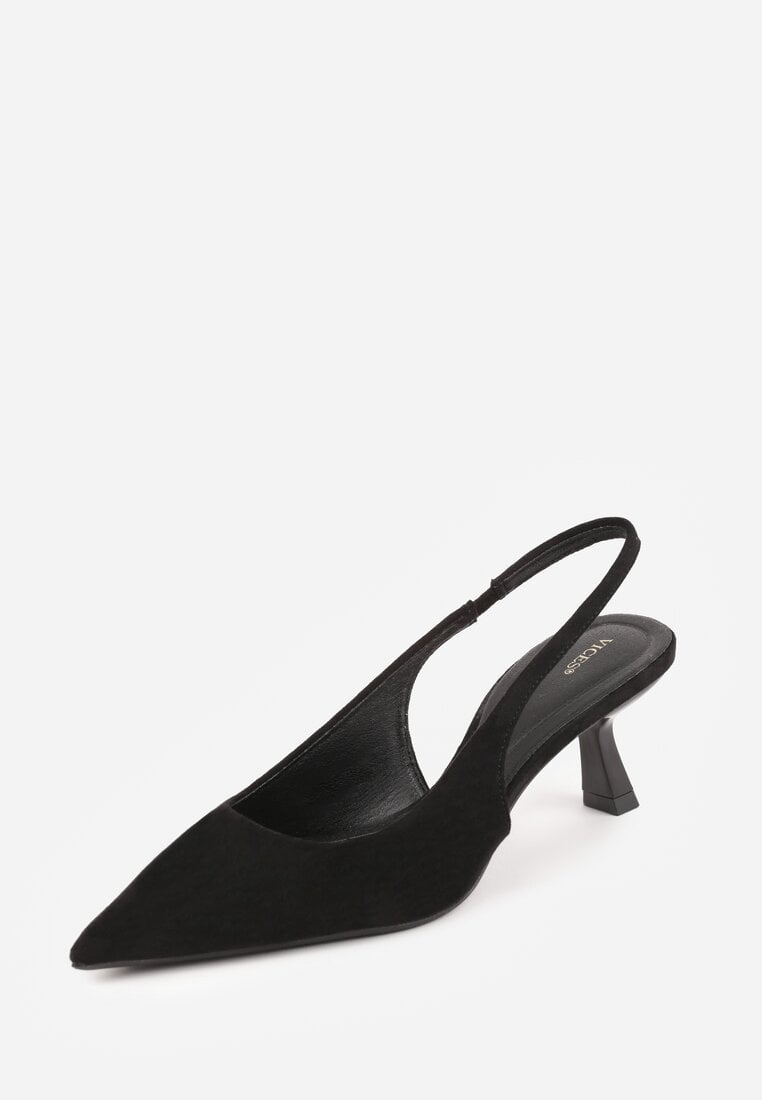 Czarne Czółenka Slingback VICES na Kaczuszce Anatera