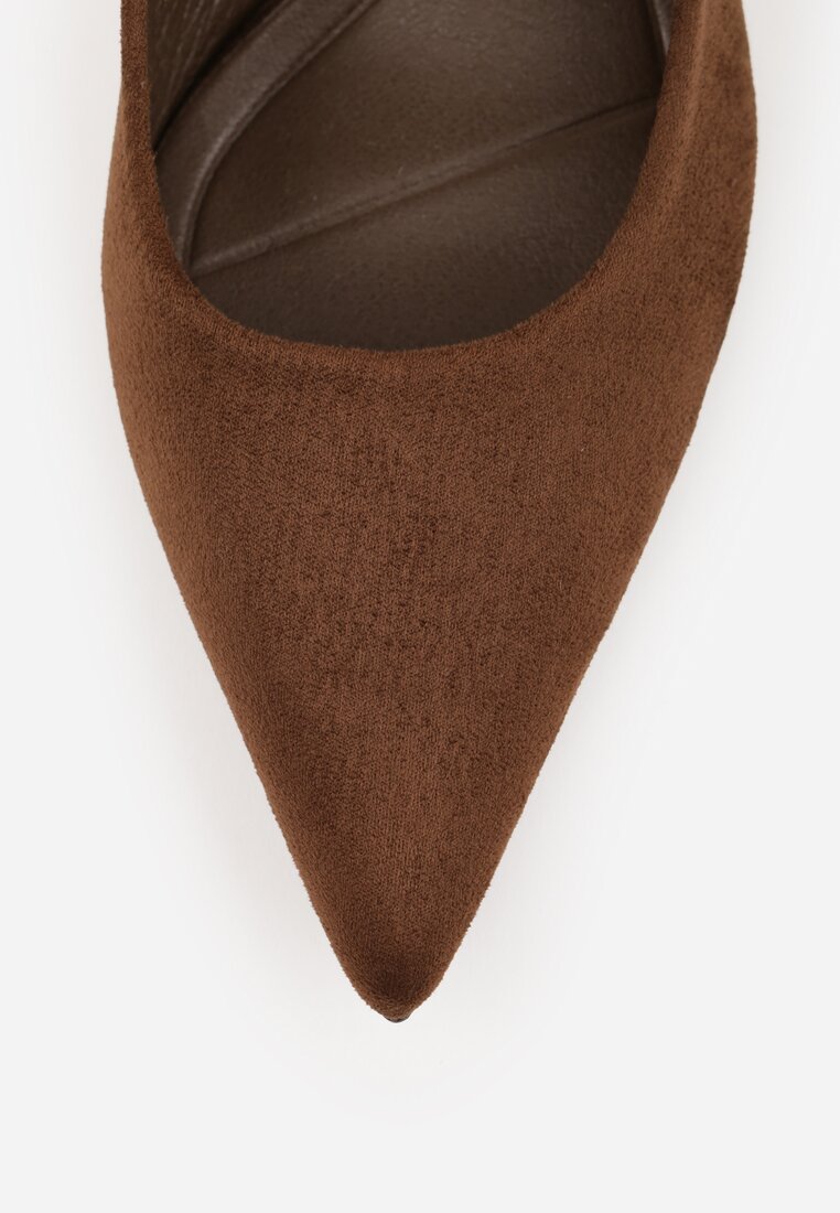 Ciemnobrązowe Czółenka Slingback VICES na Kaczuszce Anatera