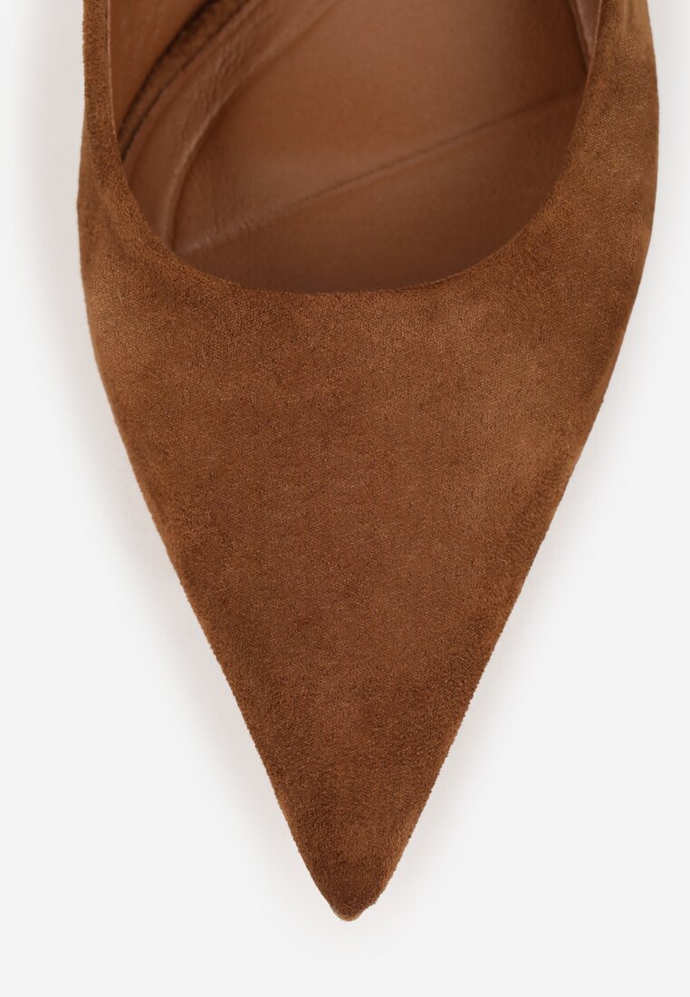 Brązowe Czółenka Slingback VICES na Kaczuszce Anatera