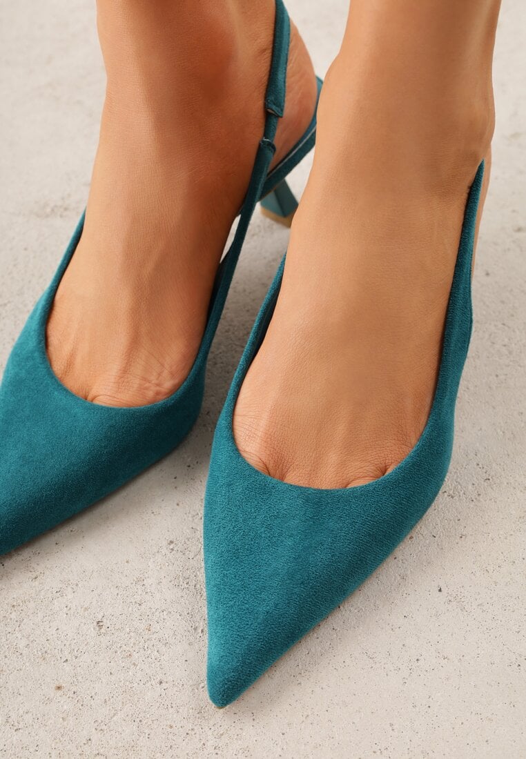 Zielone Czółenka Slingback VICES na Kaczuszce Anatera