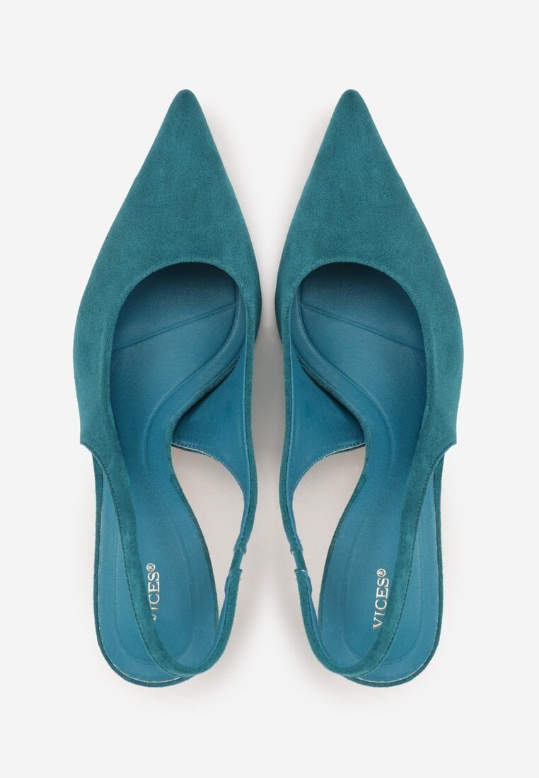 Zielone Czółenka Slingback VICES na Kaczuszce Anatera