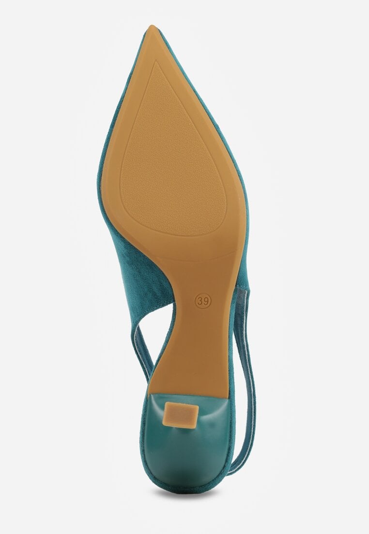 Zielone Czółenka Slingback VICES na Kaczuszce Anatera