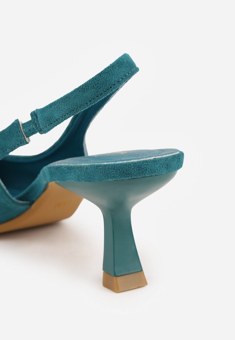 Zielone Czółenka Slingback VICES na Kaczuszce Anatera