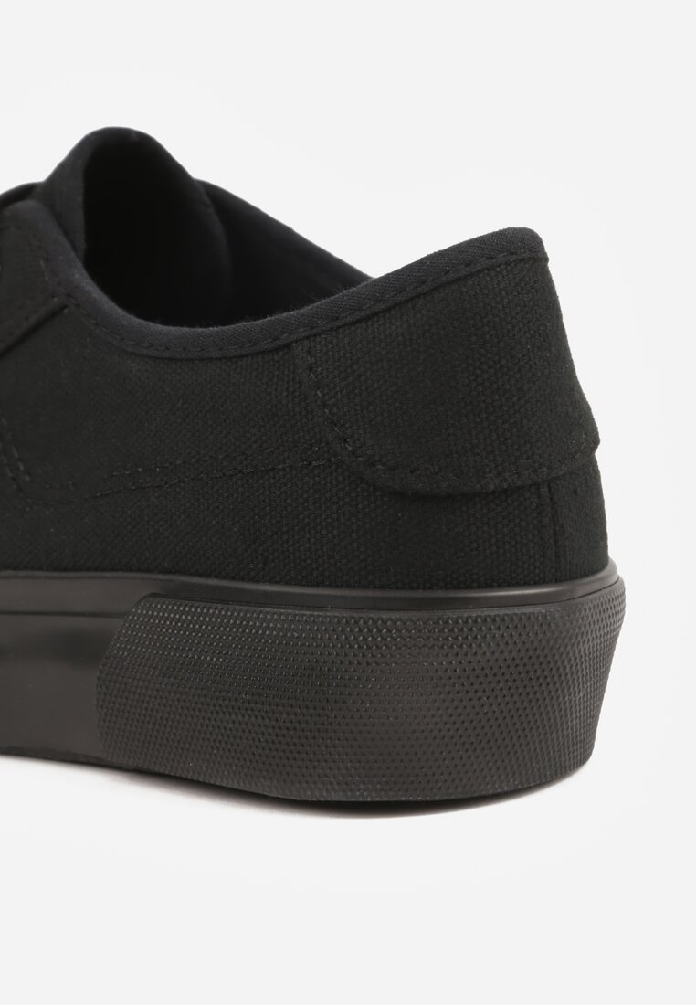 Czarne Trampki VICES z Napisem Rioselle