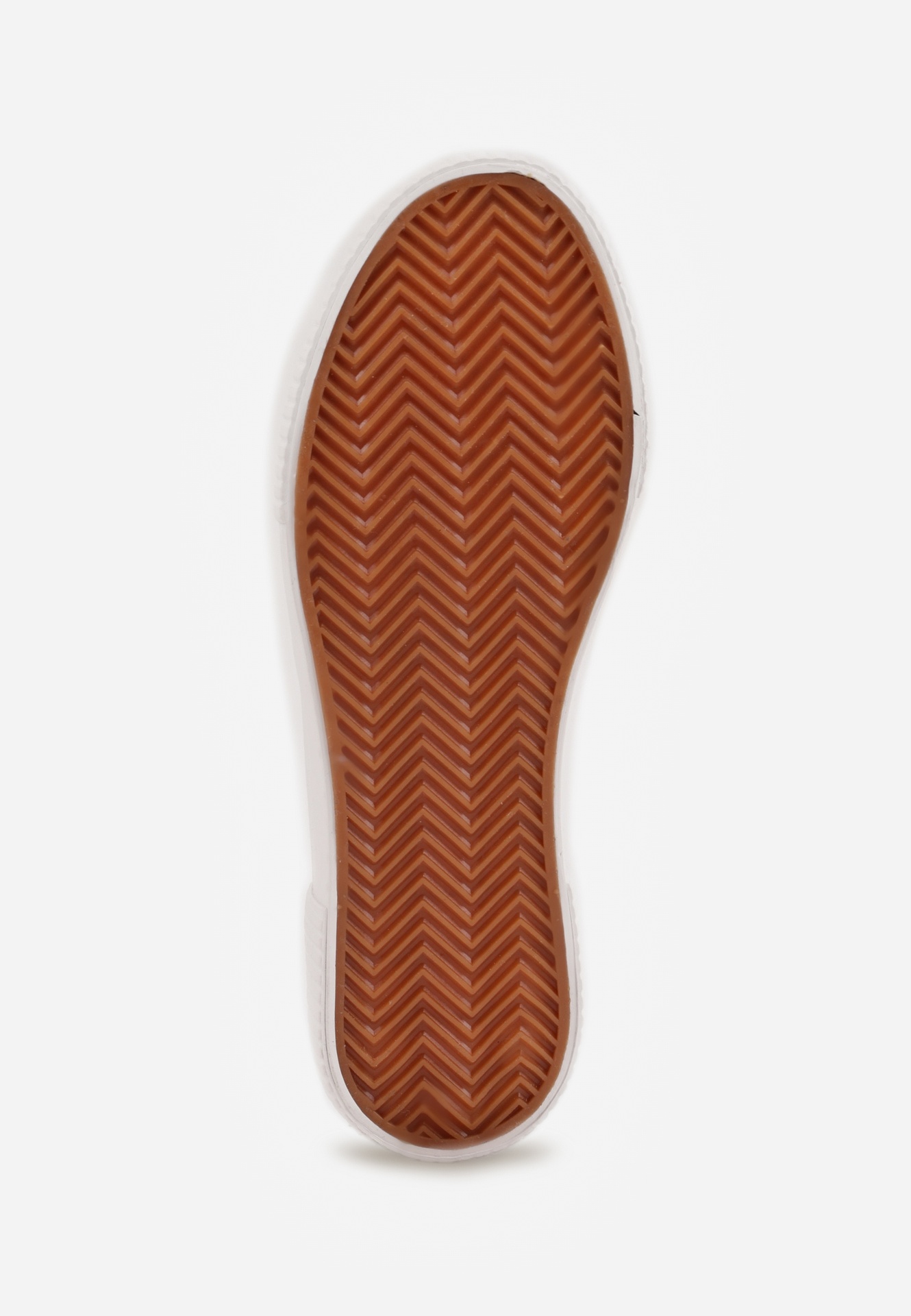 Białe Trampki VICES na Żłobionej Platformie Zdobione Trójkątną Aplikacją Lorerina