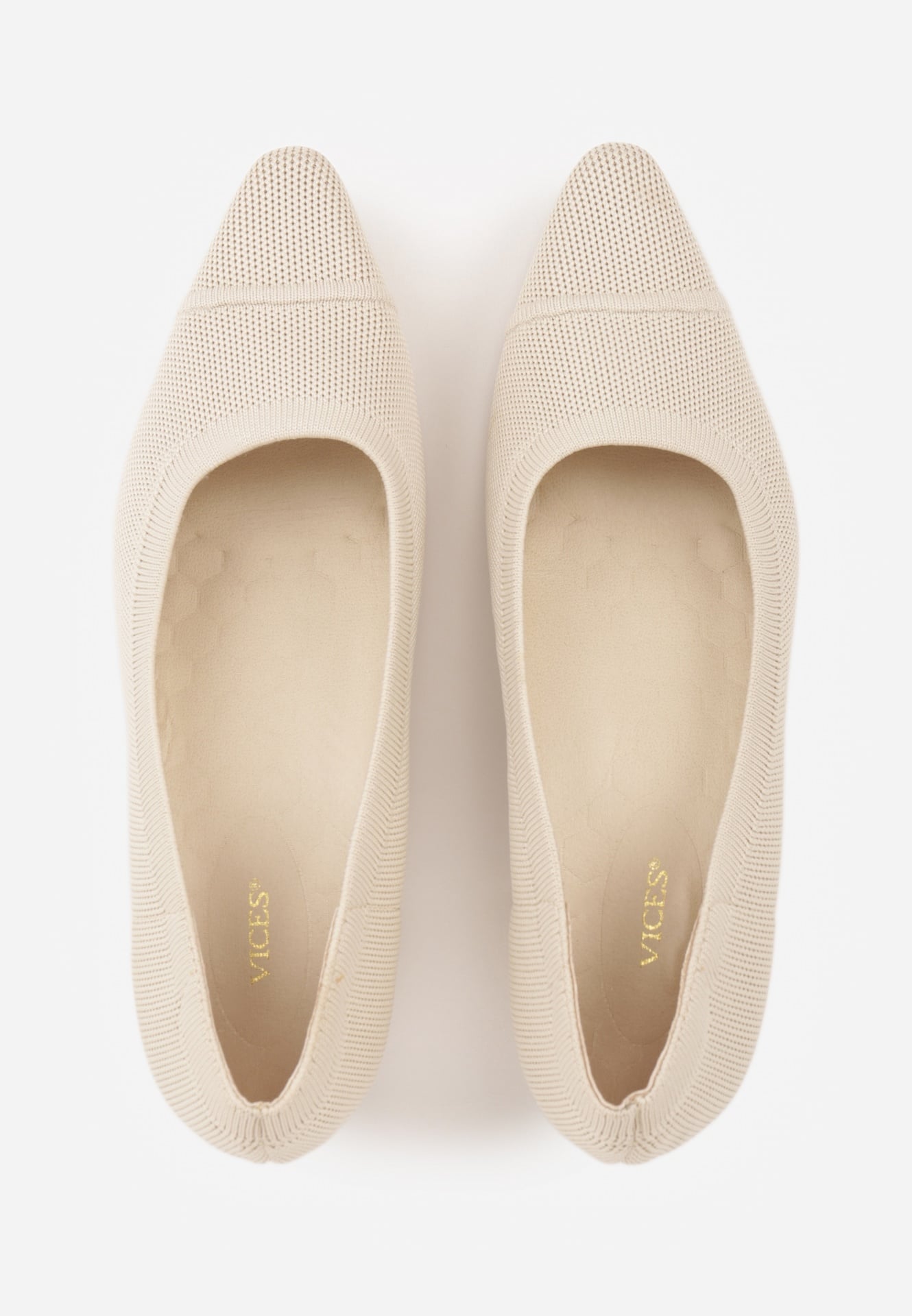 Beżowe Strukturalne Czółenka VICES na Słupkowym Obcasie Abathise