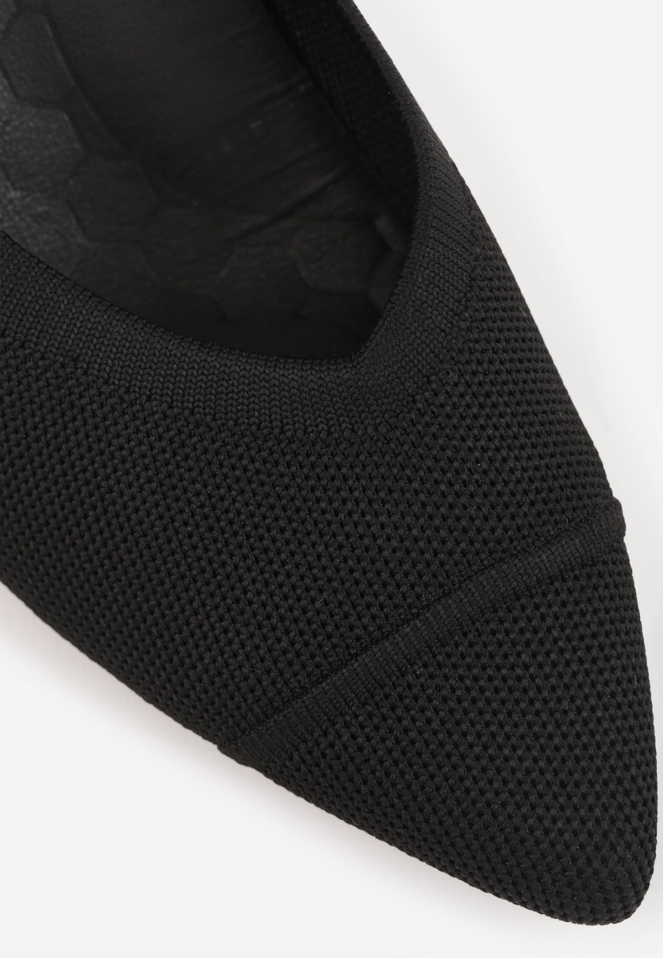 Czarne Czółenka VICES na Geometrycznym Słupku Daphilane