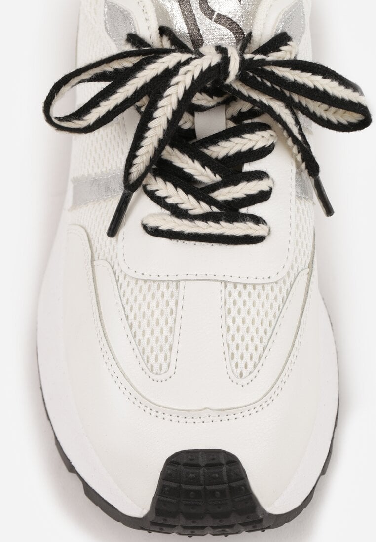 Białe Streetwearowe Sneakersy Chunky VICES na Platformie Ilnatea