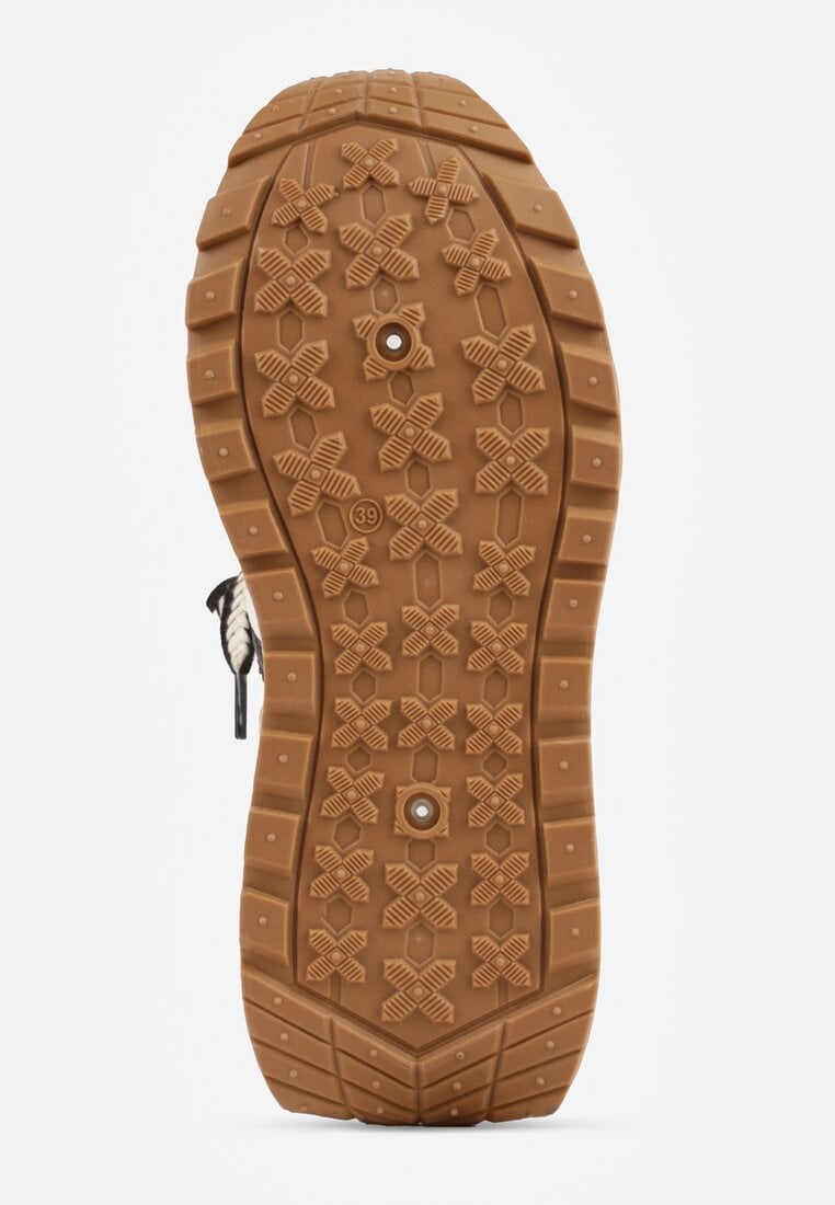 Złote Streetwearowe Sneakersy Chunky VICES na Platformie Ilnatea