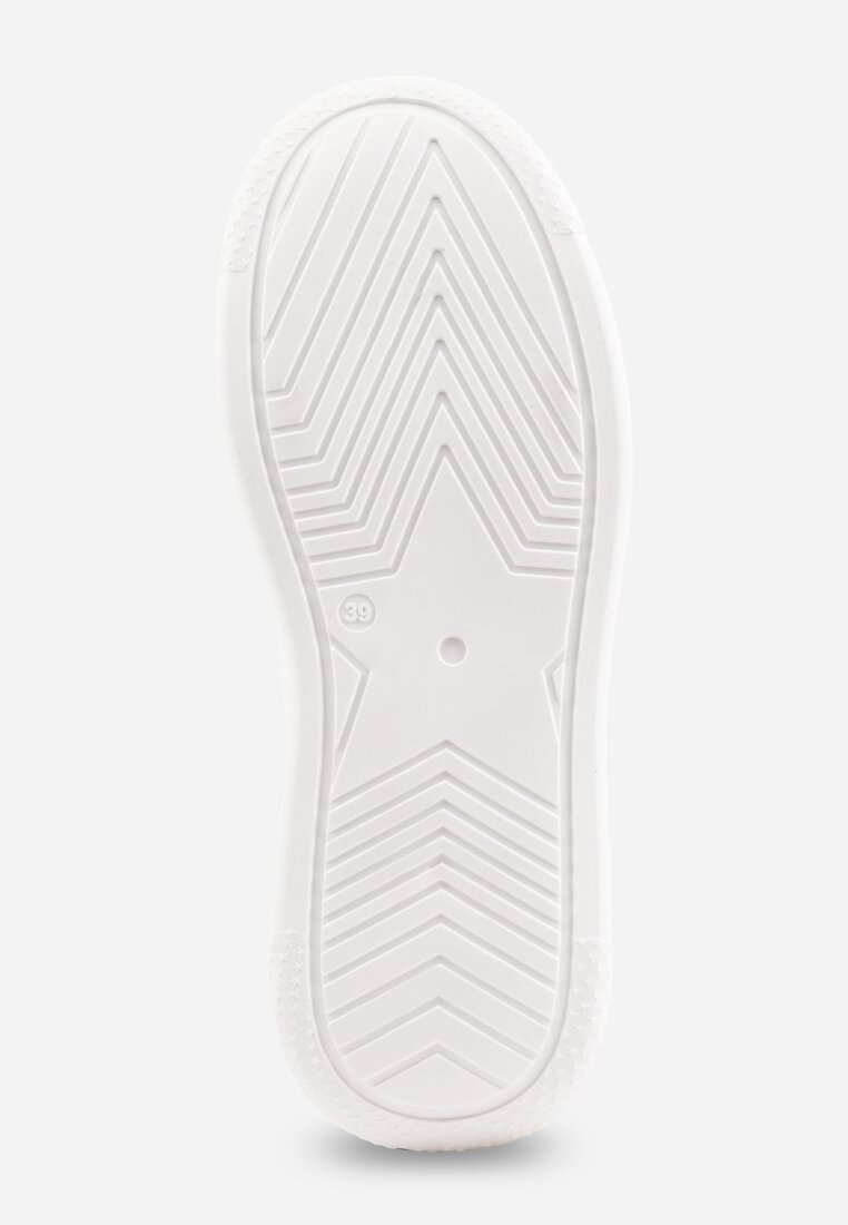Białe Chunky Sneakersy VICES na Platformie z Ozdobą w Kształcie Gwiazdki Anatale