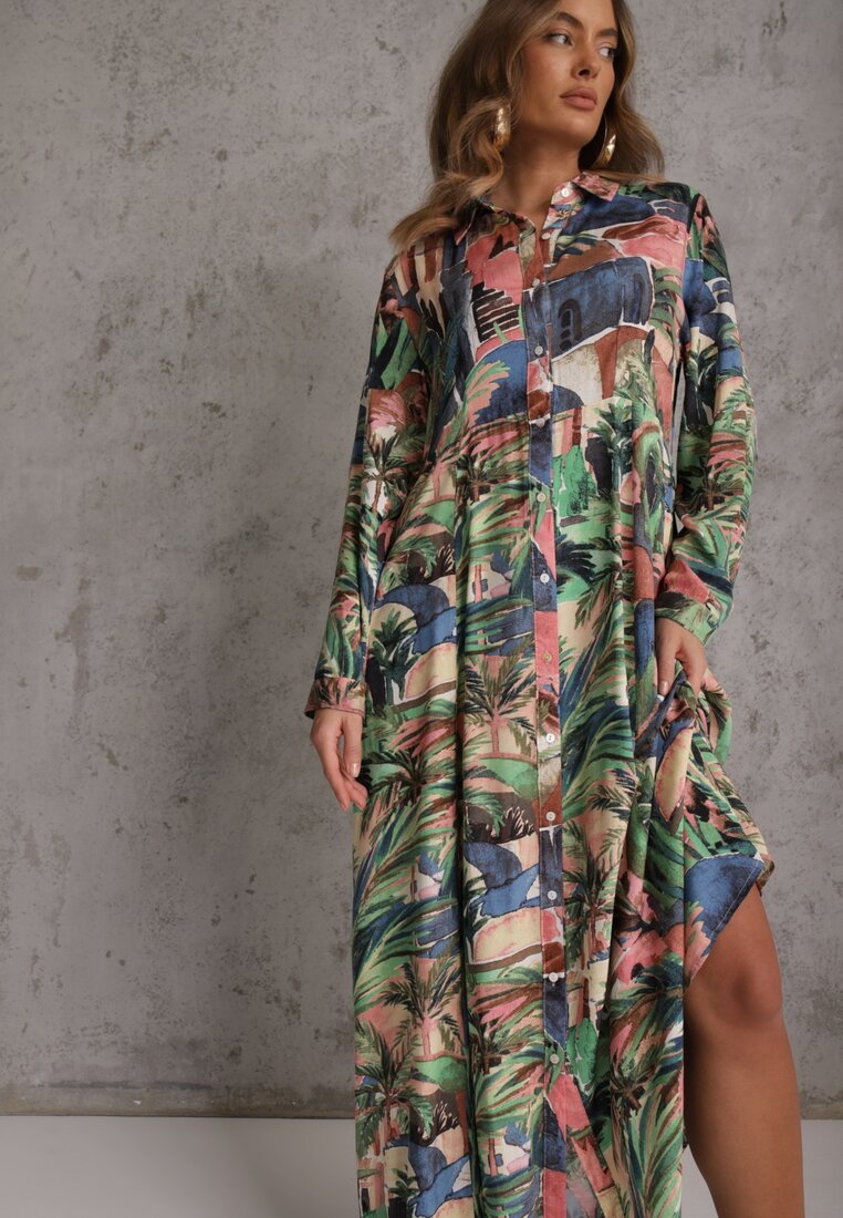 Rochie Albastru-Verde Basomela