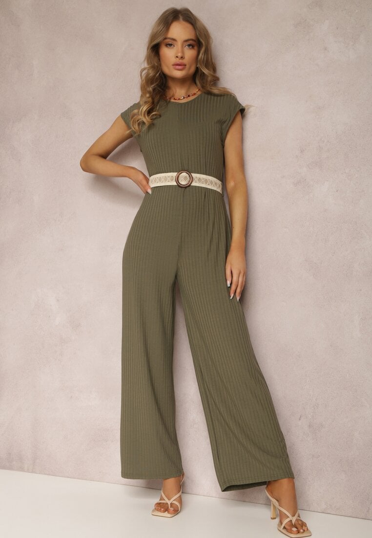 Salopetă Verde închis cu curea Artyse