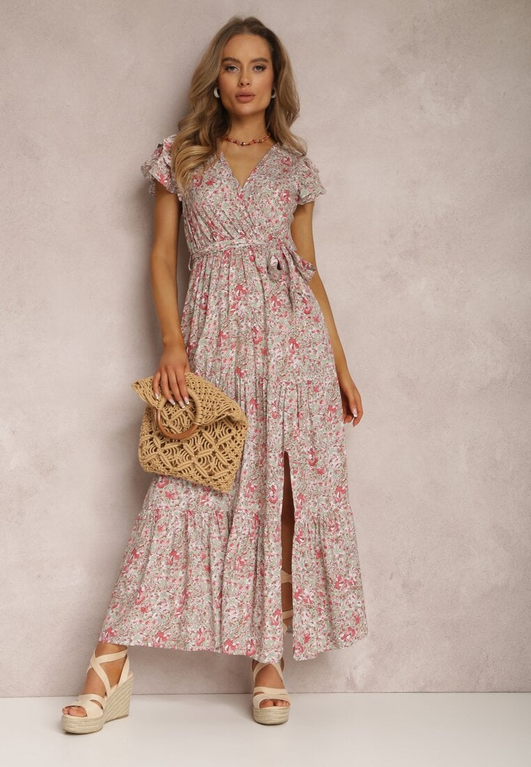 Rochie Verde-Roșie Oreithanassa