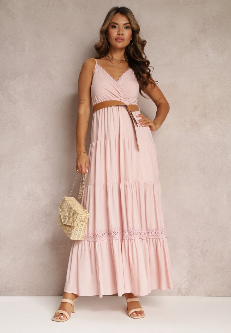 Rochie Roz cu curea Asoonice