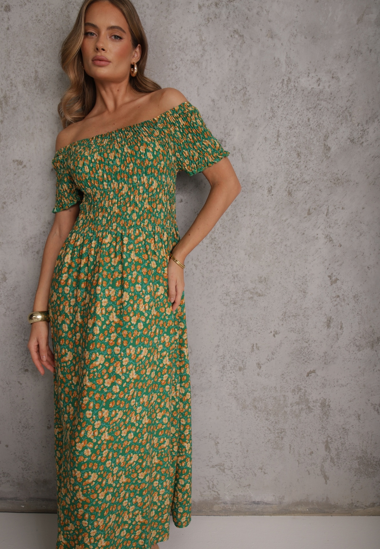 Rochie Verde din Viscoză Tariya