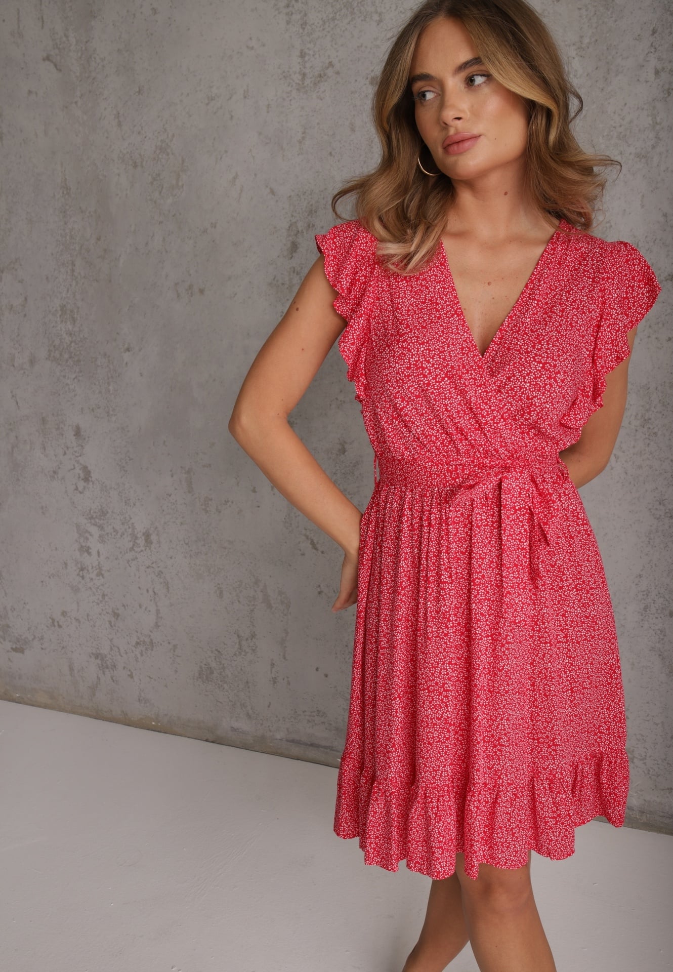 Rochie Roșie cu Curea Mitho