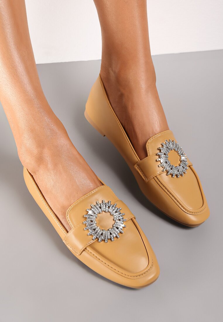 Mocasini Bej închis Lizzi